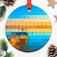 Mosaic  Round Ornament (two Sides) by Sobalvarro