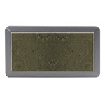 Rustic Green Brown Swirls Memory Card Reader (Mini) Front