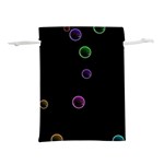 Bubble In Dark 2 Lightweight Drawstring Pouch (L) Front