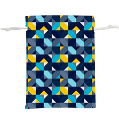 Geometric Hypnotic Shapes  Lightweight Drawstring Pouch (xl) by tmsartbazaar