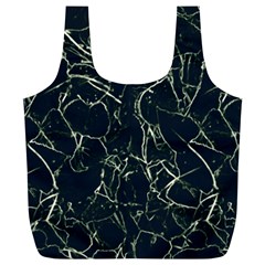 Neon Silhouette Leaves Print Pattern Full Print Recycle Bag (xl) by dflcprintsclothing