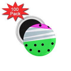 Dots And Lines, Mixed Shapes Pattern, Colorful Abstract Design 1 75  Magnets (100 Pack)  by Casemiro