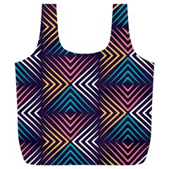 Vintage Motif Design Full Print Recycle Bag (xl) by tmsartbazaar