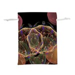 Fractal Geometry Lightweight Drawstring Pouch (L) Back