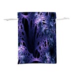 Fractal Web Lightweight Drawstring Pouch (L) Back