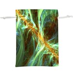 Abstract Illusion  Lightweight Drawstring Pouch (XL) Back