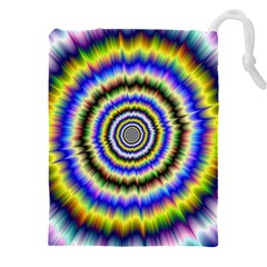 Psychedelic Blackhole Drawstring Pouch (4xl) by Filthyphil