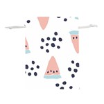 Watermelon Slice Lightweight Drawstring Pouch (M) Front