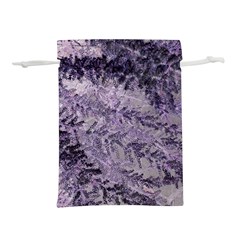 Flowers Branches Purple Lightweight Drawstring Pouch (m) by DinkovaArt