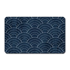 Blue Sashiko Pattern Magnet (rectangular) by goljakoff
