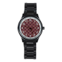 Golden Pentagram Stainless Steel Round Watch by Angelandspot