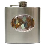 Digital Geometry Hip Flask (6 oz) Front