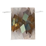 Digital Geometry Lightweight Drawstring Pouch (L) Back