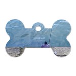 Senior Man Fishing At River, Montevideo, Uruguay001 Dog Tag Bone (Two Sides) Front