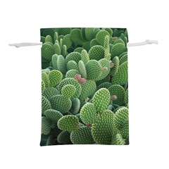 Green Cactus Lightweight Drawstring Pouch (l) by Sparkle