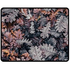 Autumn Leafs Fleece Blanket (medium)  by Sparkle