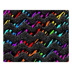 Rainbowwaves Double Sided Flano Blanket (large)  by Sparkle