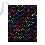 Rainbowwaves Drawstring Pouch (4XL) Back