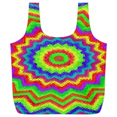Masaic Colorflower Full Print Recycle Bag (xl) by Sparkle