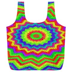 Masaic Colorflower Full Print Recycle Bag (xxl) by Sparkle