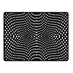 Black And White Geometric Kinetic Pattern Fleece Blanket (small) by dflcprintsclothing