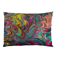 Abstract Marbling Pillow Case (two Sides) by kaleidomarblingart