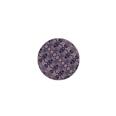 Violet Textured Mosaic Ornate Print 1  Mini Magnets by dflcprintsclothing