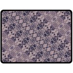 Violet Textured Mosaic Ornate Print Fleece Blanket (Large)  80 x60  Blanket Front