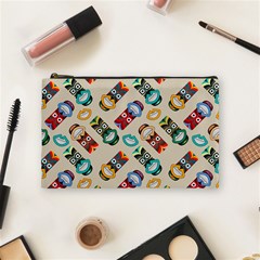 Ethnic Tribal Masks Cosmetic Bag (medium) by tmsartbazaar