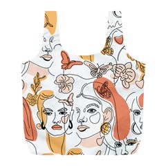 Lady Like Full Print Recycle Bag (l) by designsbymallika
