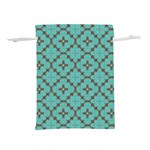 Tiles Lightweight Drawstring Pouch (L) Back