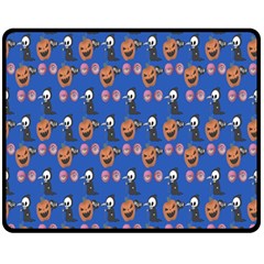 Halloween Fleece Blanket (medium)  by Sparkle