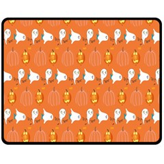 Halloween Fleece Blanket (medium)  by Sparkle