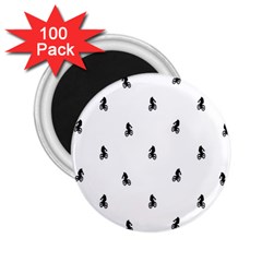 Riding Bike Motif Print Pattern 2 25  Magnets (100 Pack)  by dflcprintsclothing