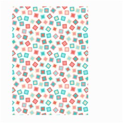 Aqua Coral Large Garden Flag (two Sides) by CuteKingdom
