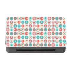 Aqua Coral Circles Memory Card Reader With Cf by CuteKingdom