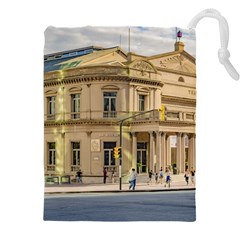 Solis Theater Exterior View, Montevideo, Uruguay Drawstring Pouch (4xl) by dflcprintsclothing