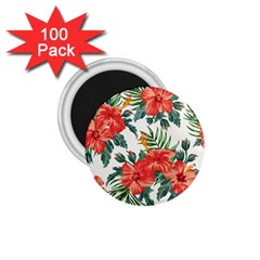 Red Flowers 1 75  Magnets (100 Pack)  by goljakoff