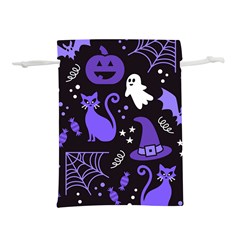 Halloween Party Seamless Repeat Pattern  Lightweight Drawstring Pouch (m) by KentuckyClothing