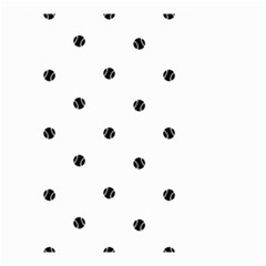 Black And White Baseball Print Pattern Small Garden Flag (two Sides) by dflcprintsclothing