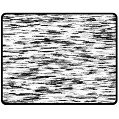 Texture Noir/gris Fleece Blanket (medium)  by kcreatif