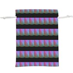 Digital Illusion  Lightweight Drawstring Pouch (XL) Back
