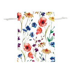 Flowers Lightweight Drawstring Pouch (m) by goljakoff
