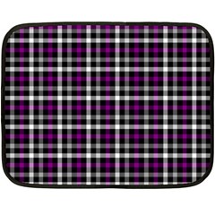 Asexual Pride Checkered Plaid Fleece Blanket (mini) by VernenInk