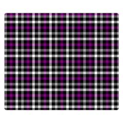 Asexual Pride Checkered Plaid Double Sided Flano Blanket (small)  by VernenInk
