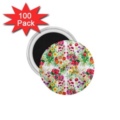 Summer Flowers Pattern 1 75  Magnets (100 Pack)  by goljakoff
