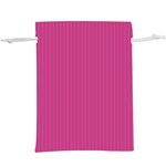 Smitten Pink & White -  Lightweight Drawstring Pouch (XL) Back