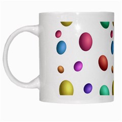 Egg Easter Texture Colorful White Mugs by HermanTelo