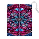 Fractal Flower Drawstring Pouch (4XL) Front