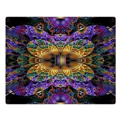 Fractal Illusion Double Sided Flano Blanket (large)  by Sparkle